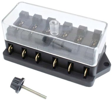 Pojistková skříň na nožové pojistky, 6 slotů - SATRA S-6SFH
