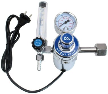 Redukční ventil CO2/Argon, s vyhříváním a průtokoměrem - SATRA S-HER