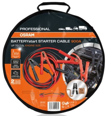 Pomocný startovací kabel Osram, PROFESSIONAL STARTERcable 900A OSC350