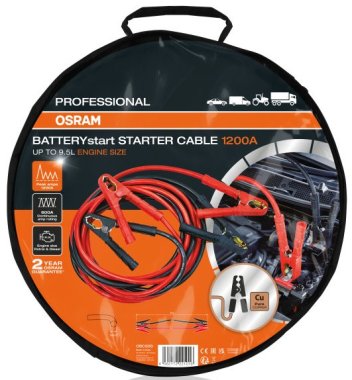 Pomocný startovací kabel Osram, Professional STARTERcable 1200A OSC500