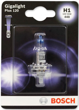 Žárovka Bosch H1, Plus 120 Gigalight BL 1987301108
