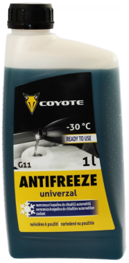 Chladící kapalina Coyote Antifreeze G11 Univerzal Ready -30°C, 1L