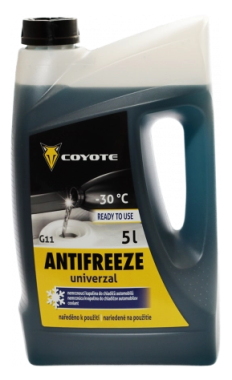 Chladící kapalina Coyote Antifreeze G11 Univerzal Ready -30°C, 5L