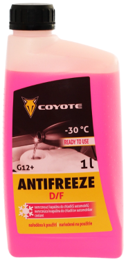 Chladící kapalina Coyote Antifreeze G12+ D/F Ready -30°C, 1L