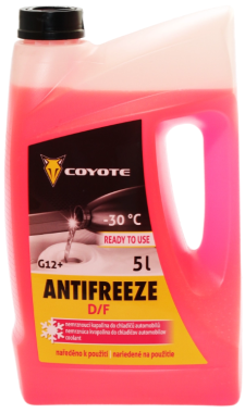 Chladící kapalina Coyote Antifreeze G12+ D/F Ready -30°C, 5L