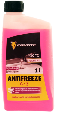 Chladící kapalina Coyote Antifreeze G13 Ready -30°C, 1L