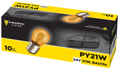Žárovka Coyote Vision, PY21W
