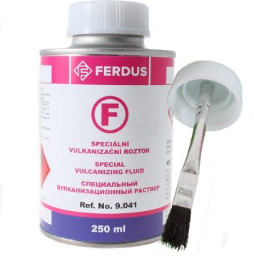 Speciální vulkanizační roztok F 250 ml + menší štětec - FERDUS 9.041