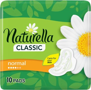 Naturella Classic Normal Hygienické vložky s křidélky a vůní heřmánku 10 ks