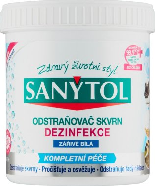 Sanytol dezinfekční odstraňovač skvrn zářivě bílá 450 g