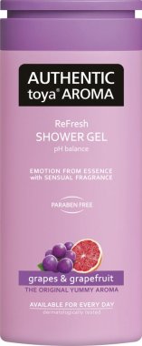 Authentic Toya Aroma Grapes & Grapefruit sprchový gel 400 ml