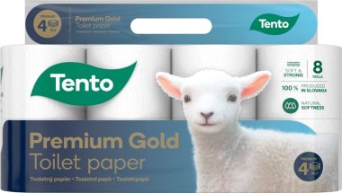 Tento Premium Gold toaletní papír 4vrstvý 8 ks