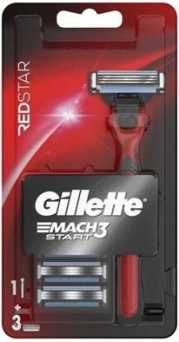 Gillette Mach3 Start Red holicí strojek + 3 hlavice