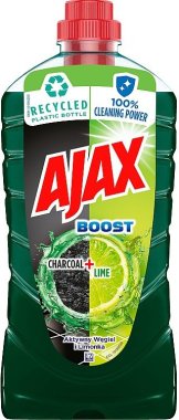 Ajax Boost Charcoal & Lime univerzální čisticí prostředek na podlahy a povrchy 1000 ml