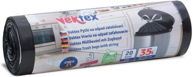 Vektex V6E pytle na odpad zatahovací černé 35 l 20 ks