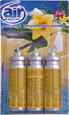 Air Menline sprej osvěřovač refill 3x15ml Seychelles vanilla, náplň 3ks