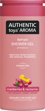 Authentic toya aroma sprchový gel 400ml Cranberries&nectarine