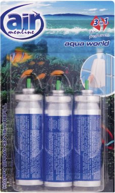 Air Menline sprej osvěžovač refill 3x15ml Aqua , náplň 3ks