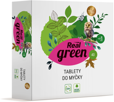 Real green tablety do myčky 40ks