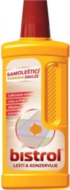 Bistrol leštěnka na podlahu 500ml Lakované dřevo, Lino a PVC, Dlažba, Lamino