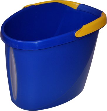 Oválný kbelík 12l modro/žlutý