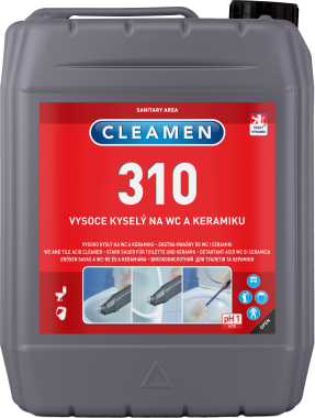 CLEAMEN 310 gelový kyselý čistič WC a keramiky 5l