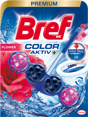 Bref WC PREMIUM Color aktiv 50g Flower