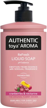 Authentic toya aroma tekuté mýdlo s dávkovačem 400ml Cranberries&Nectarine