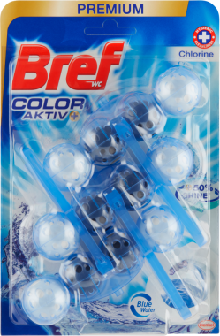 Bref WC PREMIUM Color aktiv 3x50g Chlorine