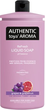Authentic toya aroma tekuté mýdlo 600ml náplň Grapes&Grapefruit