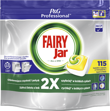 Jar P&G FAIRY Professional kapsle do profesionálních myček All in One 115ks