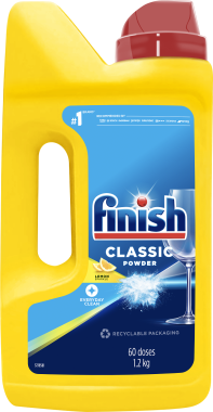 Finish Classic Lemon Sparkle 1,2kg/60dávek, prášek do myček nádobí
