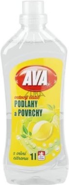 AVA octový čistič PODLAHY A POVRCHY s vůní Citrónu 1l