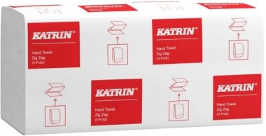 Papírový ručník skládaný Katrin, 1vr, bílý, 5000 ručníků/karton (36230)