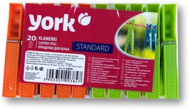 YORK Kolíčky PVC na prádlo standard 20 ks