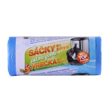Pytle na odpad HDPE TOP 60l, 30ks, modré