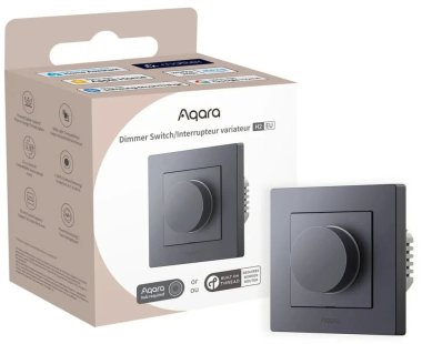 AQARA Dimmer Switch H2 EU (KD-R01D-G), Šedý - Zigbee a Thread otočný stmívač