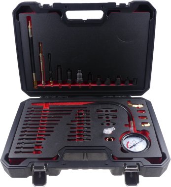 Kompresiometr - tester komprese pro benzínové i dieselové motory - QUATROS QS30101