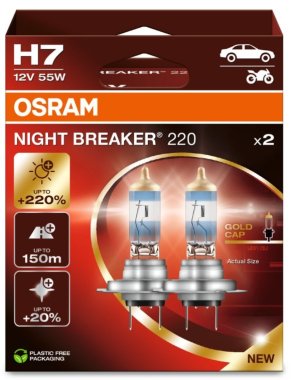 Žárovka Osram H7, Night Breaker Laser 64210NB220-2HB