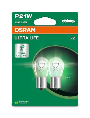Žárovka Osram P21W, Ultra Life 7506ULT-2BL
