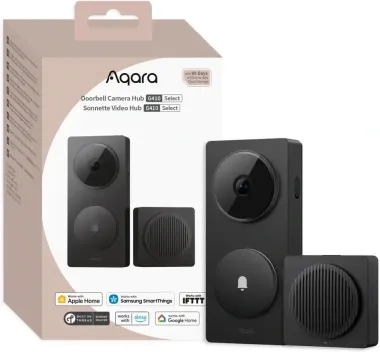 AQARA Doorbell Camera Hub G410 Select (CH-C09D), Černý - inteligentní videozvonek s hubem