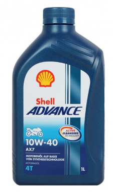 Motorový olej Shell Advance 4T AX7 10W-40, 1L