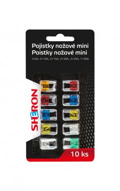Sheron Pojistky nožové mini, 10ks