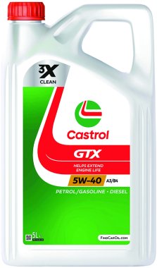 Motorový olej Castrol GTX A3/B4 5W-40, 5L