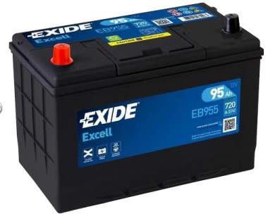 Autobaterie Exide Excell 12V, 95Ah, 720A, EB955