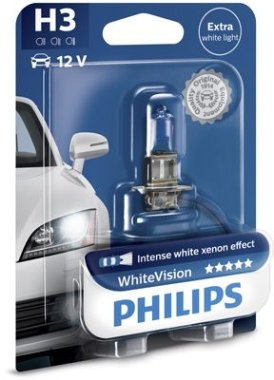 Žárovka Philips H3, WhiteVision 12336WHVB1