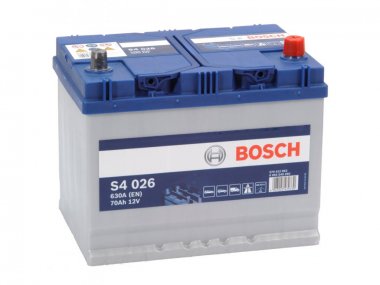 Autobaterie Bosch S4, 12V, 70Ah, 630A, S4 026