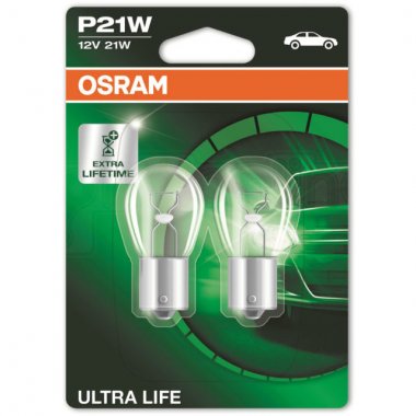 Žárovka Osram P21W, ULTRA LIFE 7506ULT-02B