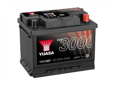 Autobaterie Yuasa YBX3000 12V, 60Ah, 550A, YBX3027, pravá