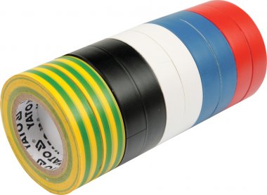 Páska izolační 19 x 0,13 mm x 20 m barevná YATO 10 kusů